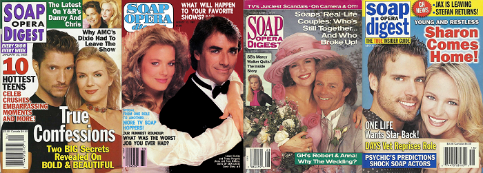 Soap Opera Digest covers of the past