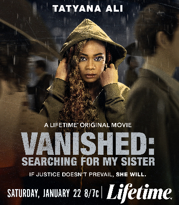 "Vanished: Searching For My Sister" on Lifetime poster