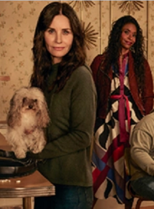 Part of the "Shining Vale" poster with Merrin Dungey and Courtney Cox.