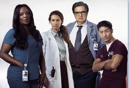 Interview with actors Oliver Platt and Marlyne Barrett, and executive producers Diane Frolov and Andrew Schneider of "Chicago Med" on NBC