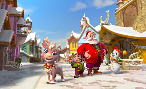 "Reindeer in Here" key art Celebrate the holiday season with a festive new special full of adventure and cheer for the whole family! “Reindeer in Here®,” a new one-hour animated holiday special, will premiere Tuesday, Nov. 29 on cbs Photo: CBS ©2022 CBS Broadcasting, Inc. All Rights Reserved. Highest quality screengrab available.