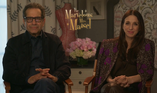 Marin Hinkle (Rose) and Tony Shalhoub (Abe) of "The Marvelous Mrs. Maisel" on Amazon Prime