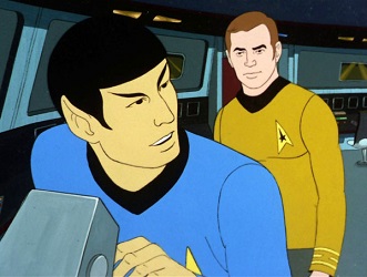 Spock and Kirk in "Star Trek: The Animated Series"
