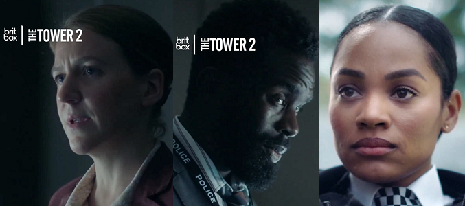 Stars Gemma Whelan, Jimmy Akingbola and Tahirah Sharif of "The Tower 2: Death Message" on Britbox