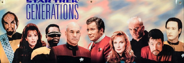 "Star Trek: Generations" cast photo from VHS