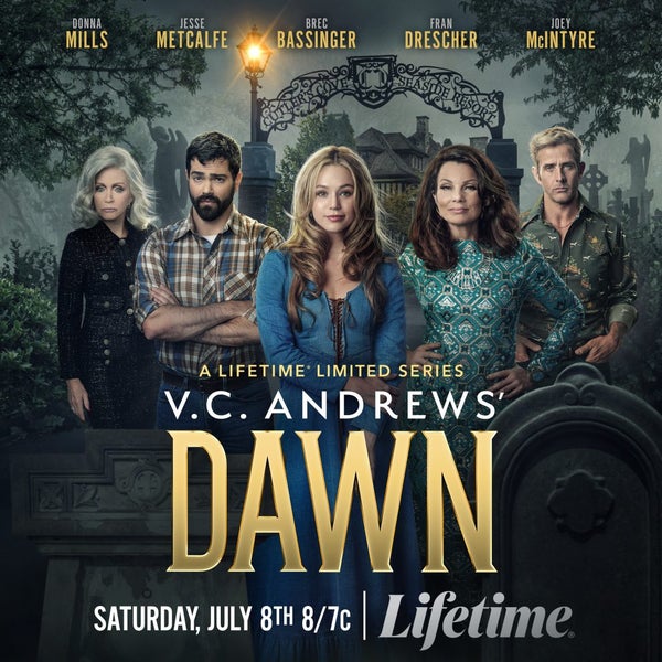 Key Art for "V.C. Andrews' Dawn" on Lifetime