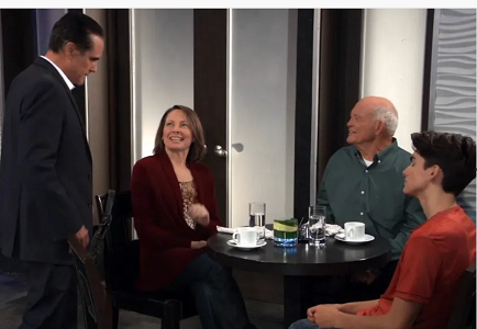 Dev, Mike, Sonny and Gladys on "General Hospital" on ABC