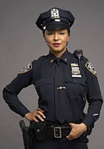Carra Paterson as Officer Kaya Blanke from the CBS original pilot ELSBETH. -- Photo: Elizabeth Fisher/CBS ©2023 CBS Broadcasting, Inc. All Rights Reserved.