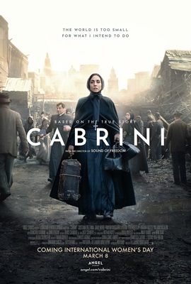 Key art for "Cabrini," in theaters March 8.