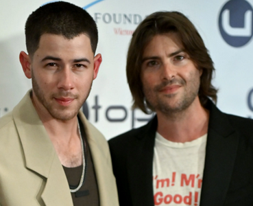 "The Good Half" star Nick Jonas with director Robert Schwartzman