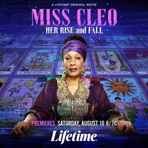 Key art for "Miss Cleo: Her Rise and Fall" on Lifetime