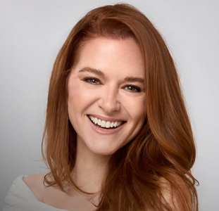 Sarah Drew, star of "Mistletoe Murders" on Hallmark+ - photo from her Instagram