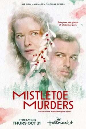 "Mistletoe Murders" on Hallmark+ key art