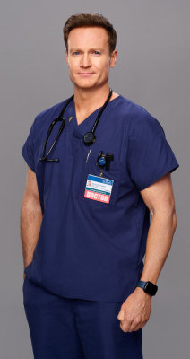 ST. DENIS MEDICAL -- Season: 1 -- Pictured: Josh Lawson as Dr Bruce -- (Photo by: Danny Ventrella/NBC)