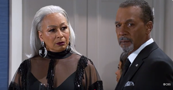 Tamara Tunie plays Anita and Clifton Davis plays Vernon Dupree in "Beyond The Gates" on CBS