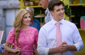 Dan Jeannotte and Jen Lilley star in "A Royal Setting" on Hallmark 3/28/26 (photo from Hallmark press site)