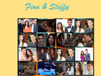 Desktop wallpaper of Dr. John "Finn" Finnegan and Steffy Forrester of B&B by Amanda