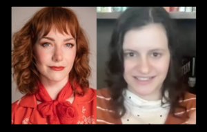 Lillian Carrier and Lauren Meyering of the film "Horsegirls"
